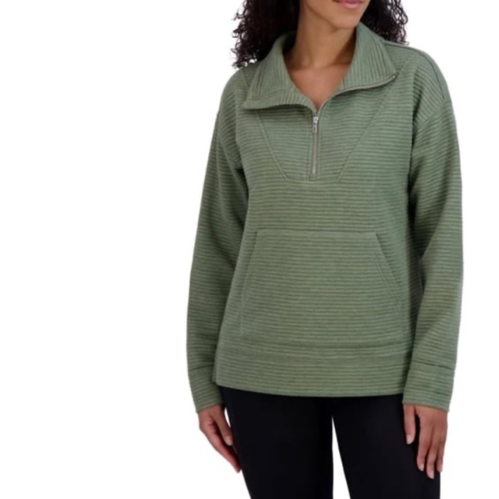 Kirkland Ladies’ Ottoman Half Zip Sweatshirt XL - Picture 1 of 9